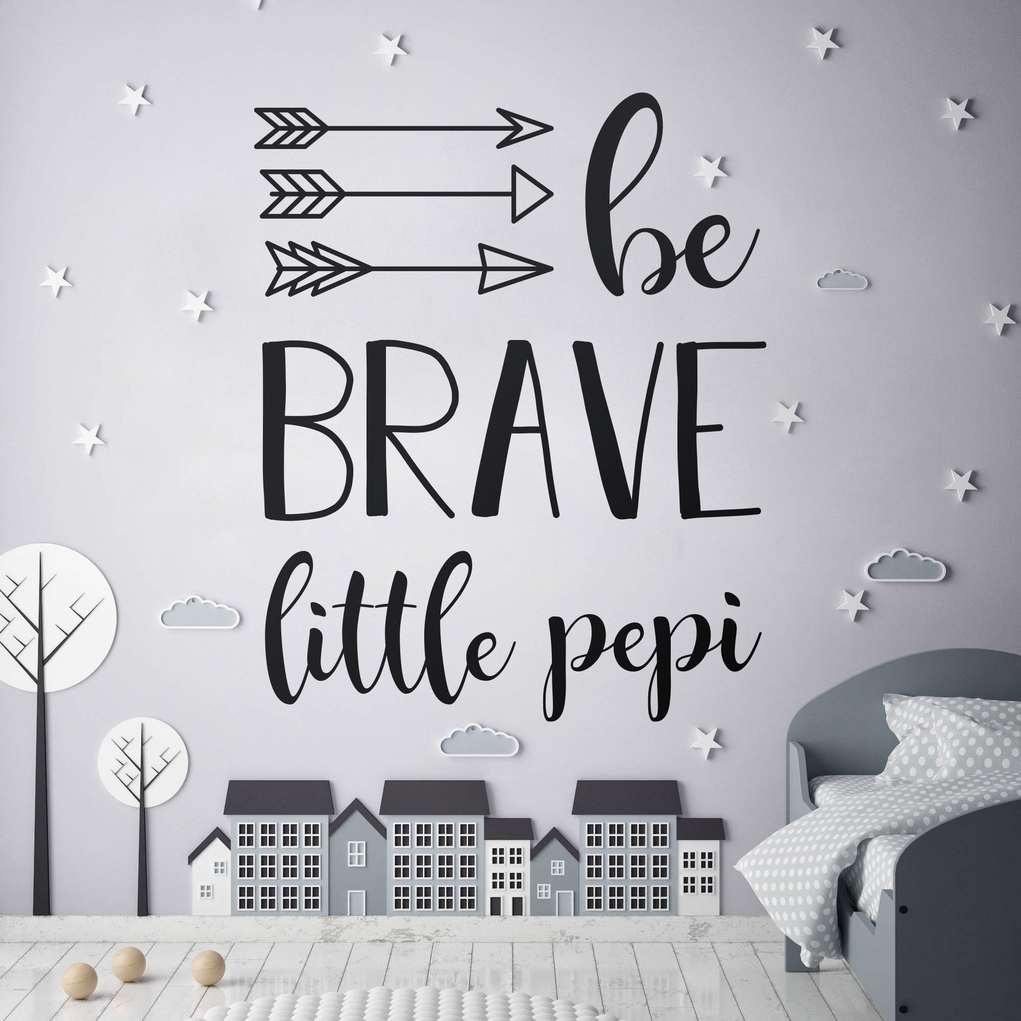 Be Brave Little Pepi Decal
