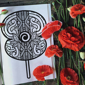 ANZAC Poppy Colouring Sheet